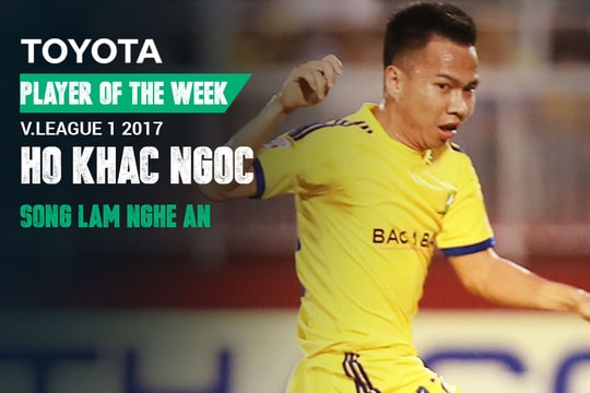 Tiền vệ trung tâm SLNA xuất sắc nhất V.League 2017