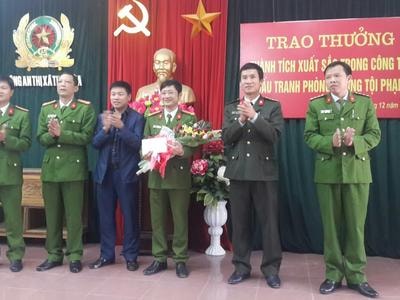 Thị xã Thái Hòa khen thưởng đơn vị xuất sắc trong phòng chống tội phạm