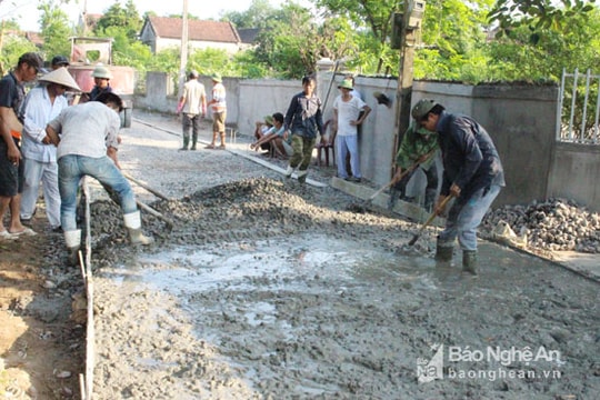 Nghi Khánh (Nghi Lộc) huy động hơn 268 tỷ đồng xây dựng NTM