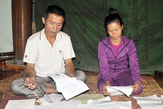 Lá đơn xin ra khỏi hộ nghèo của người đàn ông mắc ung thư