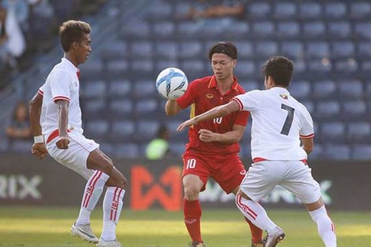Công Phượng được bầu chọn là cầu thủ xuất sắc nhất ở trận gặp U23 Myanmar