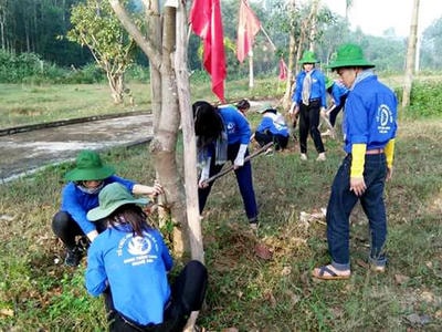 Sôi động chương trình 'Tương lai xanh' ở xã nghèo của Thanh Chương