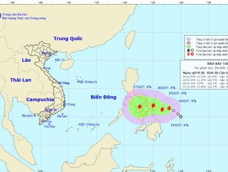 Áp thấp nhiệt đới đã mạnh lên thành bão và diễn biến phức tạp