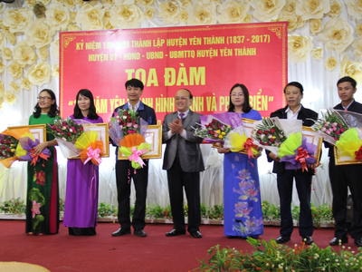 Tọa đàm '180 năm Yên Thành hình thành và phát triển'