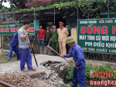 Nghệ An: Đóng 39 đường dân sinh trái phép cắt ngang đường sắt