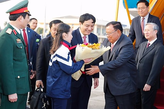 Tổng Bí thư, Chủ tịch nước CHDCND Lào thăm Nghệ An