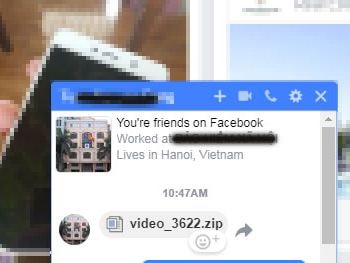 Virus đào tiền ảo dưới dạng file Zip đang lây lan chóng mặt qua Facebook Messenger ở ViệtNam