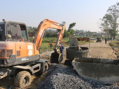 Xã Hiến Sơn đầu tư 11 tỷ đồng làm đường bê tông