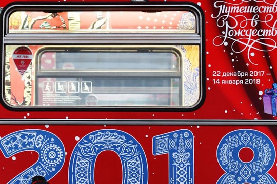 Hành khách đi metro Matxcơva sẽ được ông Putin chúc mừng năm mới