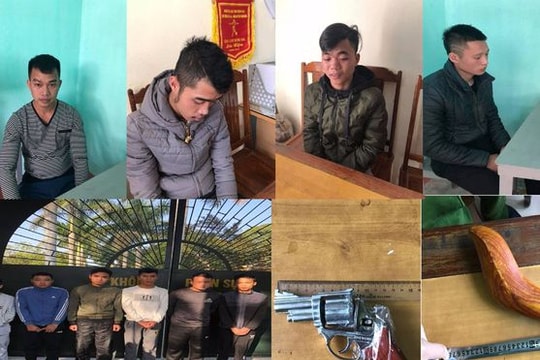 Nổ súng trấn áp hỗn chiến trong karaoke, một công an bị bắn