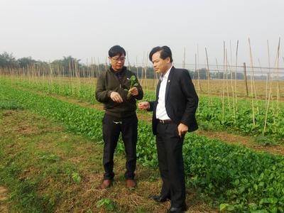 Hội đồng thẩm định NTM tỉnh làm việc tại Hưng Nguyên