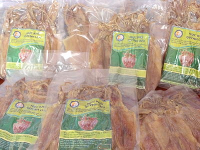 Có nhãn hiệu, mực khô Quỳnh Lưu tiêu thụ gần 1.000 tấn/năm