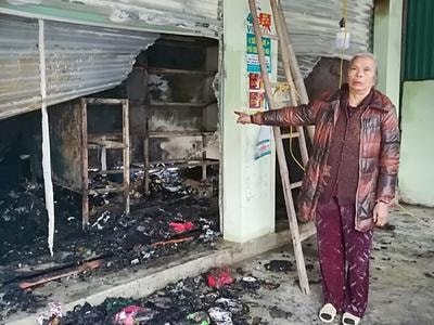 Cháy cửa hàng tạp hóa, thiệt hại khoảng 300 triệu đồng