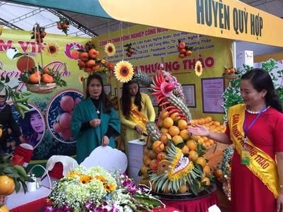 Những sản phẩm hấp dẫn từ hội chợ cam Vinh
