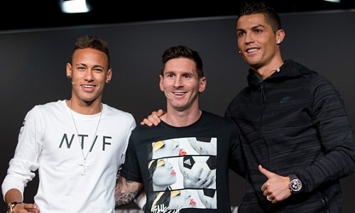Messi và Neymar có giá trị gấp 2,5 lần Ronaldo