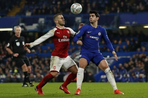 Arsenal hòa Chelsea ở bán kết lượt đi Cup Liên đoàn