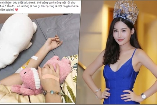 Lê Âu Ngân Anh nhập viện sau đề nghị tước vương miện Hoa hậu Đại dương 