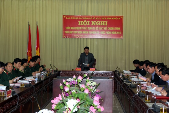 Nghệ An triển khai nhiệm vụ xây dựng cơ sở an toàn làm chủ, sẵn sàng chiến đấu năm 2018