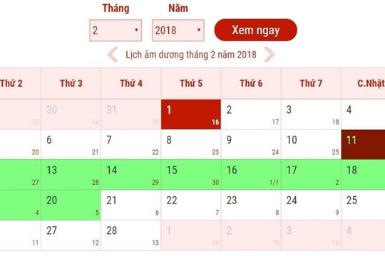 Lịch nghỉ Tết Nguyên đán Mậu Tuất của học sinh: Sẽ kéo dài từ 9 - 16 ngày