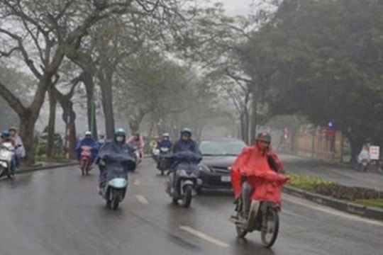 Thời tiết ngày 18/1: Cả nước rải rác có mưa, nhiệt độ tăng nhẹ