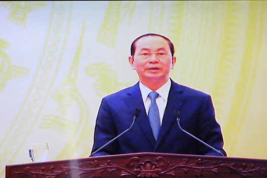 Chủ tịch nước Trần Đại Quang tiếp Chủ tịch Thượng viện Indonesia