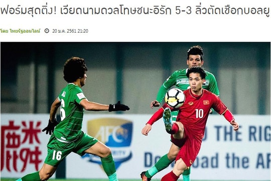 Người Thái ngả mũ thán phục chiến công U23 Việt Nam