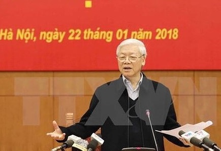 Tổng Bí thư: Năm 2018 hoàn thành 21 vụ án, xử lý 21 vụ việc tham nhũng
