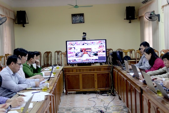 Huyện có diện tích lớn nhất Việt Nam tổ chức họp trực tuyến với các xã
