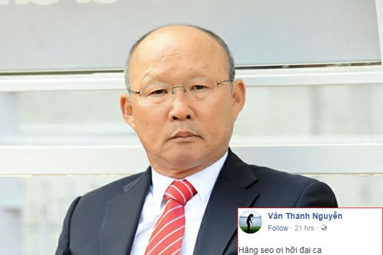 Gái một con Vân Hugo làm thơ, gọi HLV Park Hang Seo là đại ca