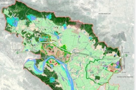 Nam Đàn sẽ hình thành 3 khu vực phát triển đô thị