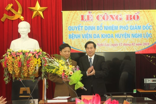 Bệnh viện Đa khoa huyện Nghi Lộc có tân Phó Giám đốc 
