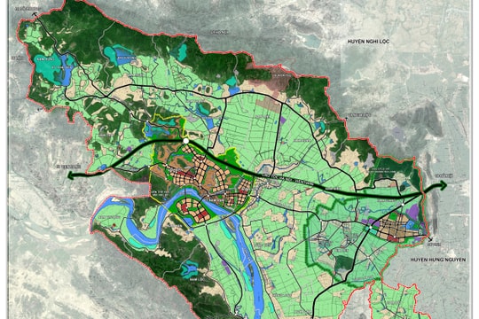 Thị trấn Nam Đàn sẽ được mở rộng 2 bên bờ sông Lam