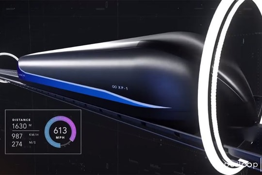 Tàu siêu tốc 1.200 km/h sắp đi vào hoạt động ở UAE