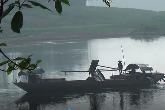 Sông Lam bị “rút ruột” trái phép gần nửa triệu khối cát, sỏi 