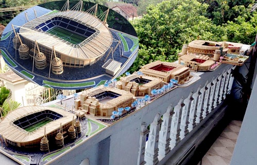 Cuốn hút các mô hình SVĐ Ngoại Hạng Anh từ tăm tre