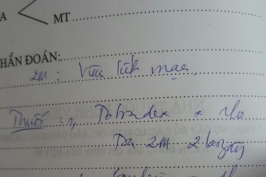 Phải có thông tin CMND của người giám hộ trong đơn thuốc cho trẻ dưới 6 tuổi