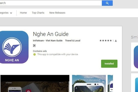 Nghệ An triển khai ứng dụng di động hỗ trợ thông tin miễn phí cho du khách 