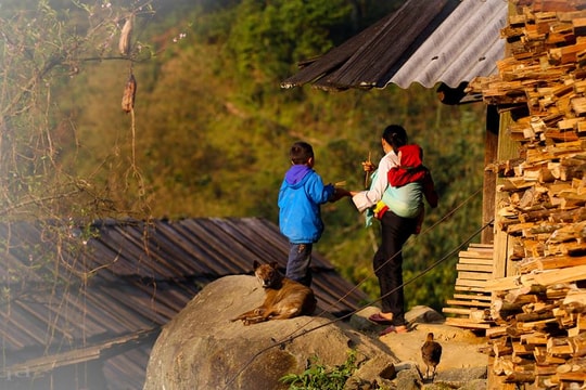 Mê mẩn ngắm nắng Xuân về trên bản Mông