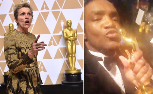 “Sốt” chuyện đánh cắp tượng vàng Oscar 2018 rồi khoe là của mình trên Facebook