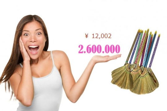 Giật mình chổi đót Việt Nam có giá 2,6 triệu đồng trên Amazon Nhật Bản