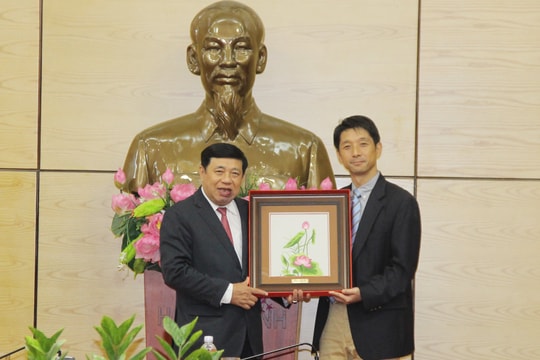 Đoàn công tác Nhật Bản thăm, làm việc tại Nghệ An