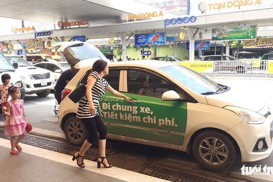 Cho thuê thân xe để quảng cáo Grab, chủ xe phải nộp thuế 7%