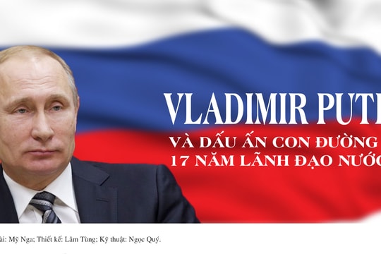 Vladimir Putin và dấu ấn 17 năm lãnh đạo nước Nga