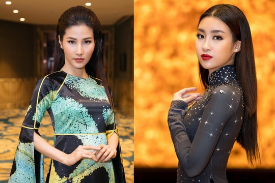 Hoa hậu Mỹ Linh, Diễm My 9x mặc áo dài cầu kỳ đi sự kiện