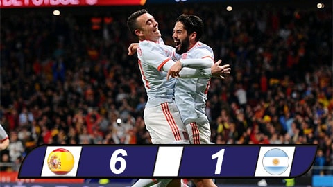 Vắng Messi, Argentina thua thảm Tây Ban Nha