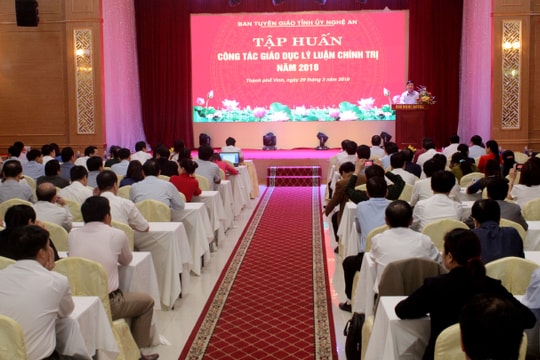 Tập huấn 6 chuyên đề cho cán bộ giảng dạy lý luận chính trị