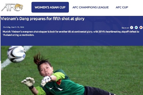 AFC gọi một cầu thủ Việt Nam là biểu tượng Asian Cup