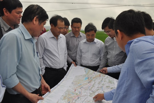 Khảo sát các điểm liên thông trên cao tốc Bắc - Nam đoạn qua Nghệ An