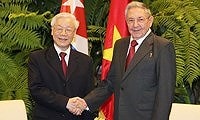 Tổng Bí thư gửi Điện cảm ơn tới Chủ tịch Cuba Raul Castro