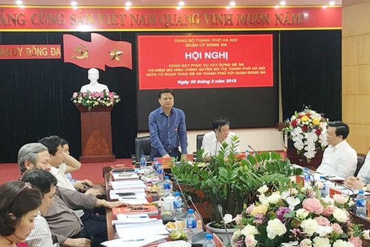 Thí điểm mô hình chính quyền đô thị, Hà Nội sẽ có quận trưởng?